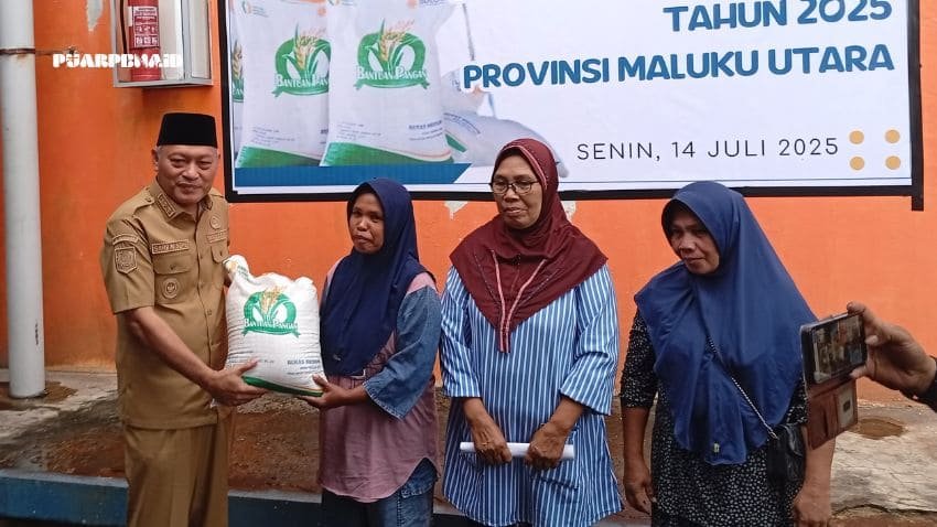 Pemerintah Salurkan 1.091 Ton Bantuan Pangan Beras di Malut