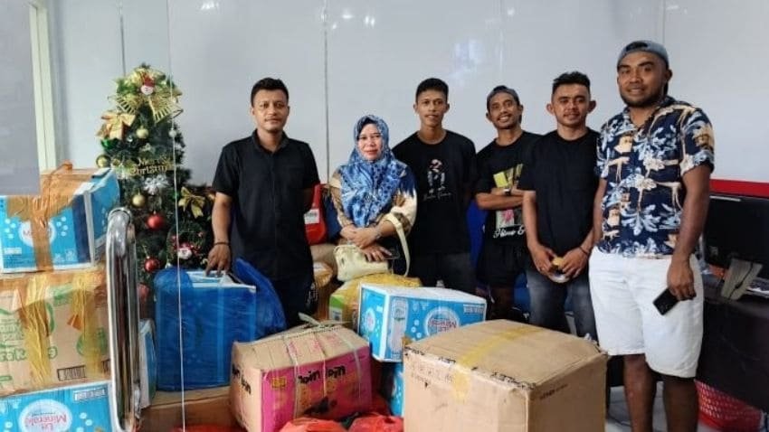 Solidaritas untuk Bencana Sumatera, Warga Pulau Hiri Galang Bantuan Kemanusiaan