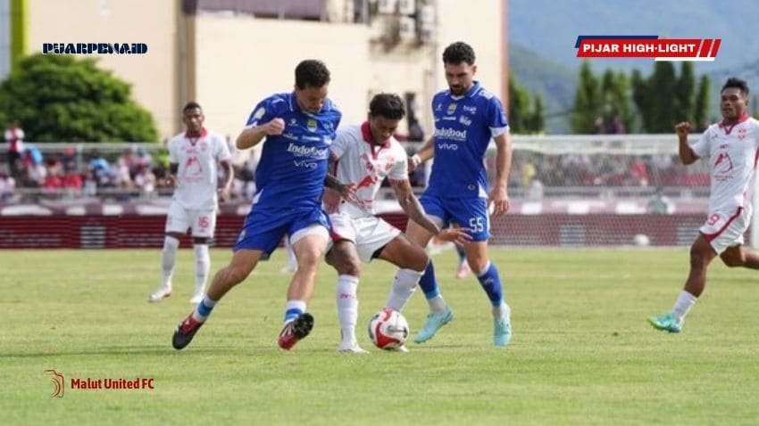 Tampil Efektif, Malut United FC Hentikan Tren Kemenangan Persib Bandung