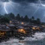 ilustrasi hujan petir