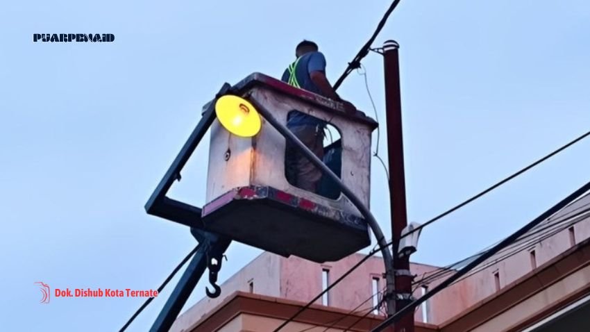 penerangan jalan jelang ramadhan